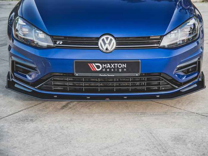 VW Golf 7 R / R-Line Facelift Maxton Racing Front Splitter V.2 - Maxton Design