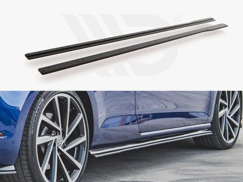 VW Golf 7 R / R-Line Facelift Maxton Racing Side Skirts Diffusers - Maxton Design