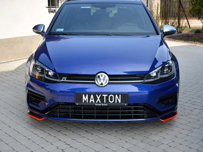VW Golf 7 R / R-Line Facelift Front Splitter V.8 - Maxton Design