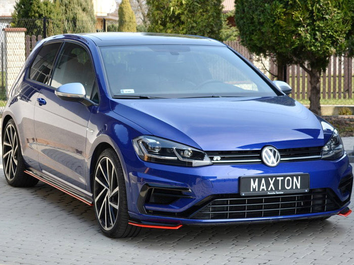 VW Golf 7 R / R-Line Facelift Front Splitter V.8 - Maxton Design