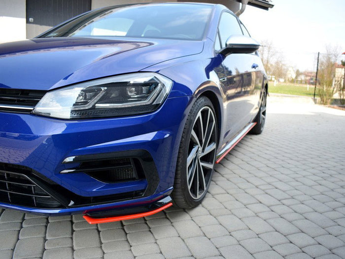 VW Golf 7 R / R-Line Facelift Front Splitter V.8 - Maxton Design