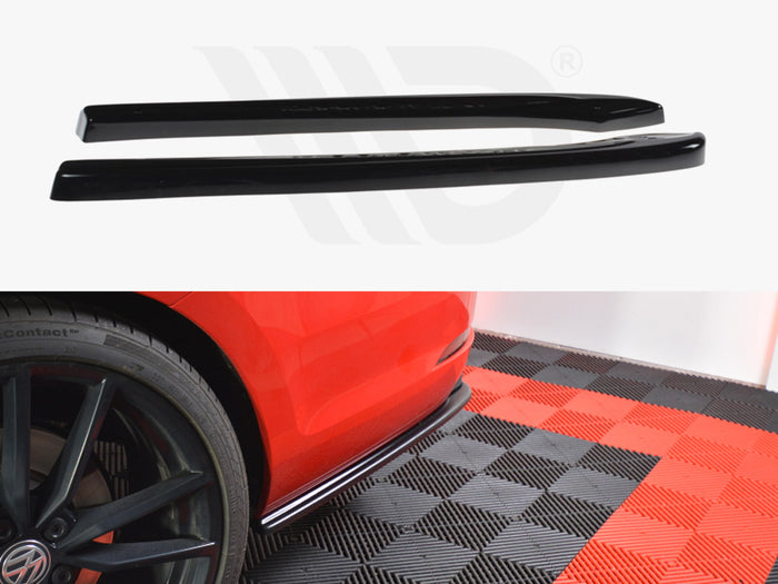 VW Golf 7 R Variant Facelift Rear Side Splitters V.1 - Maxton Design