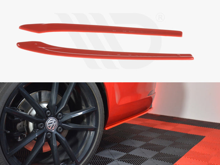 VW Golf 7 R Variant Facelift Rear Side Splitters V.2 - Maxton Design