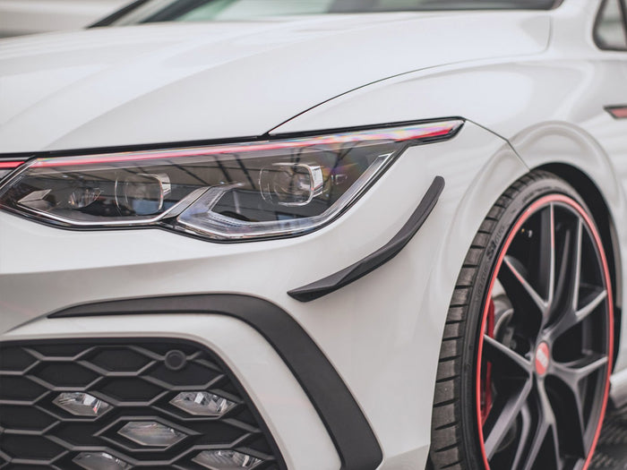 VW Golf 8 GTI / R-line (2020-) Front Bumper Wings - Maxton Design