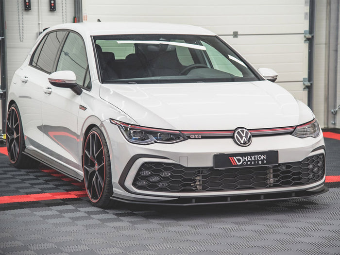 VW Golf 8 GTI / R-line (2020-) Front Splitter - Maxton Design