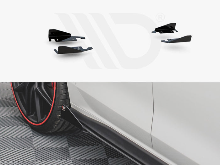 VW Golf 8 GTI / GTI Clubsport / R-line (2020-) Side Flaps - Maxton Design