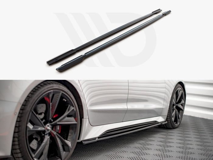 Audi RS6 C8 / RS7 C8 (2019-) Side Skirts Splitters V.1 - Maxton Design