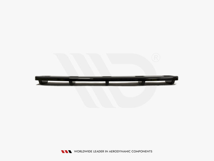 Audi A7 S-line (Facelift) (With Vertical Bars) (2014-2018) Central Rear Splitter - Maxton Design