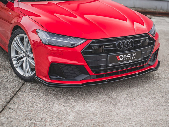 Audi A7 C8 S-line / S7 C8 (2017-) Front Splitter V.2 - Maxton Design