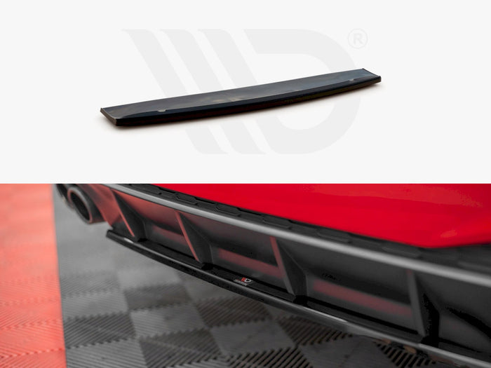 Audi A7 C8 S-line (2017-) Central Rear Splitter - Maxton Design