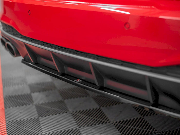 Audi A7 C8 S-line (2017-) Central Rear Splitter - Maxton Design