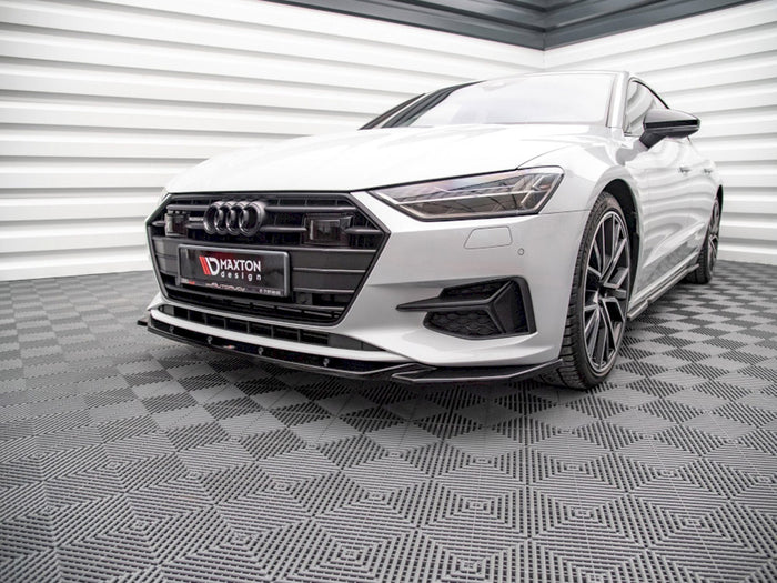 Audi A7 C8 (2018-) Front Splitter V1 - Maxton Design