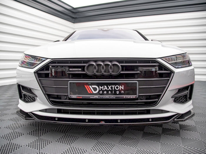 Audi A7 C8 (2018-) Front Splitter V1 - Maxton Design