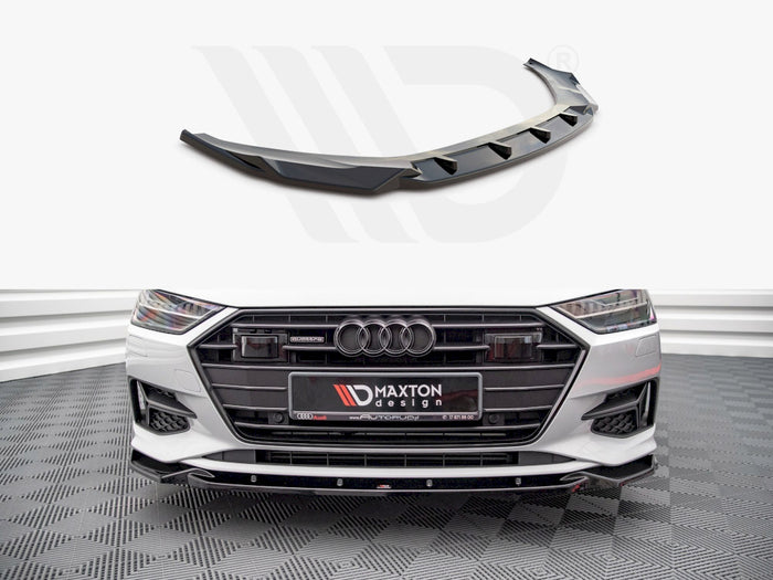 Audi A7 C8 (2018-) Front Splitter V2 - Maxton Design