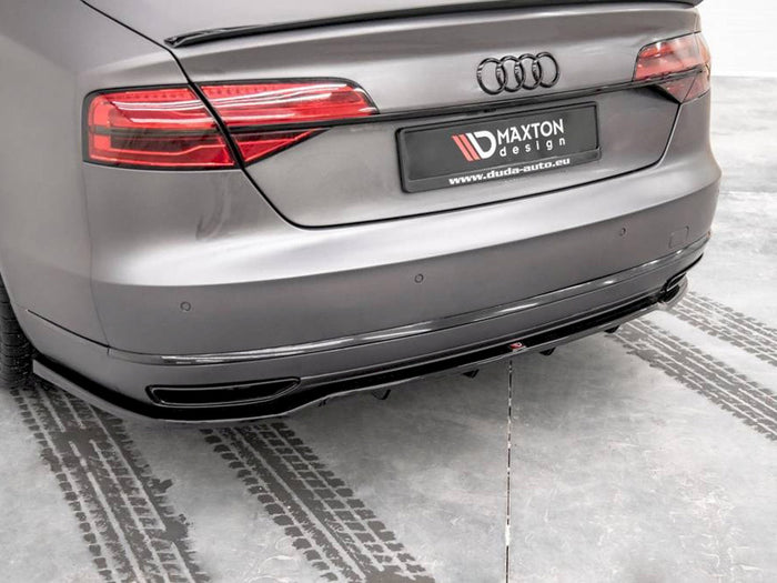 Audi A8 D4 Facelift (2013-2017) Central Rear Splitter - Maxton Design