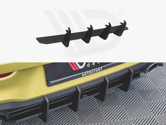 VW Golf 8 GTI Clubsport (2020-) Rear Diffuser V2 - Maxton Design