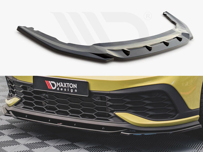 VW Golf 8 GTI Clubsport (2020-) Front Splitter V2 - Maxton Design