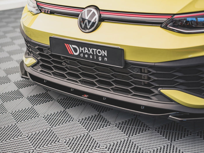 VW Golf 8 GTI Clubsport (2020-) Front Splitter V2 - Maxton Design