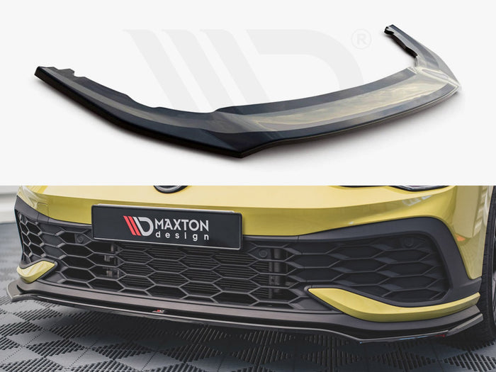 VW Golf 8 GTI Clubsport (2020-) Front Splitter V3 - Maxton Design