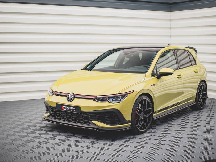 VW Golf 8 GTI Clubsport (2020-) Front Splitter V3 - Maxton Design
