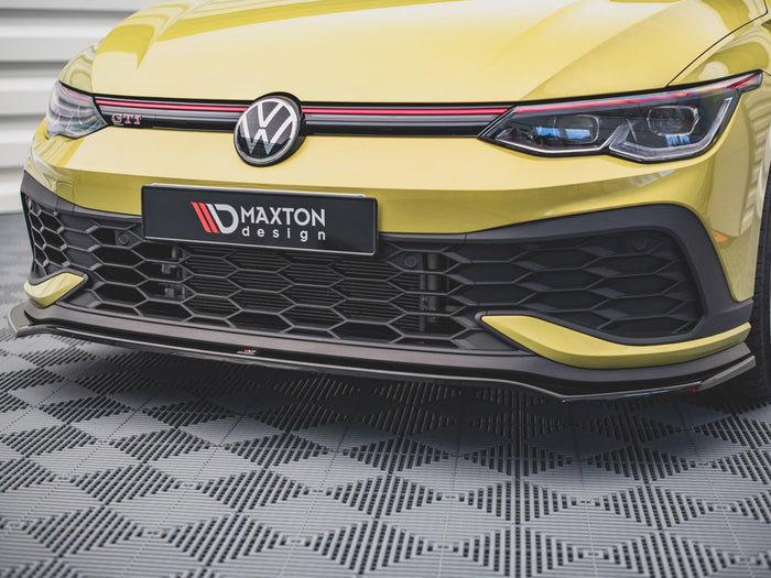 VW Golf 8 GTI Clubsport (2020-) Front Splitter V3 - Maxton Design