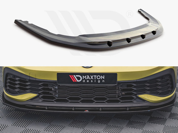 VW Golf 8 GTI Clubsport (2020-) Front Splitter V4 - Maxton Design