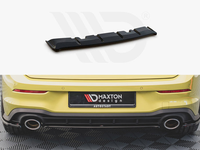 VW Golf 8 GTI Clubsport (2020-) Central Rear Splitter - Maxton Design