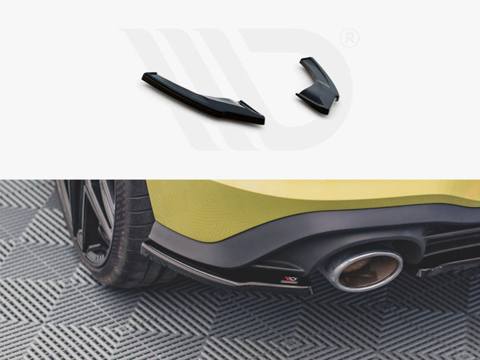 VW Golf 8 GTI Clubsport (2020-) Rear Side Splitters V2 - Maxton Design