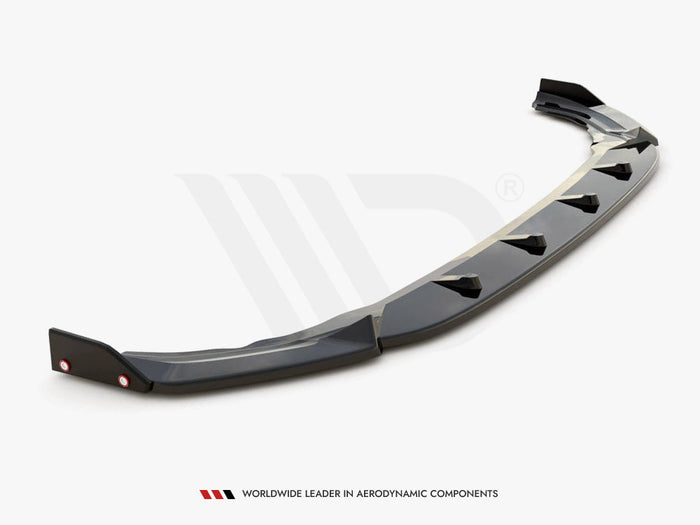 VW Golf R Mk8 Front Splitter V.2 + Flaps - Maxton Design