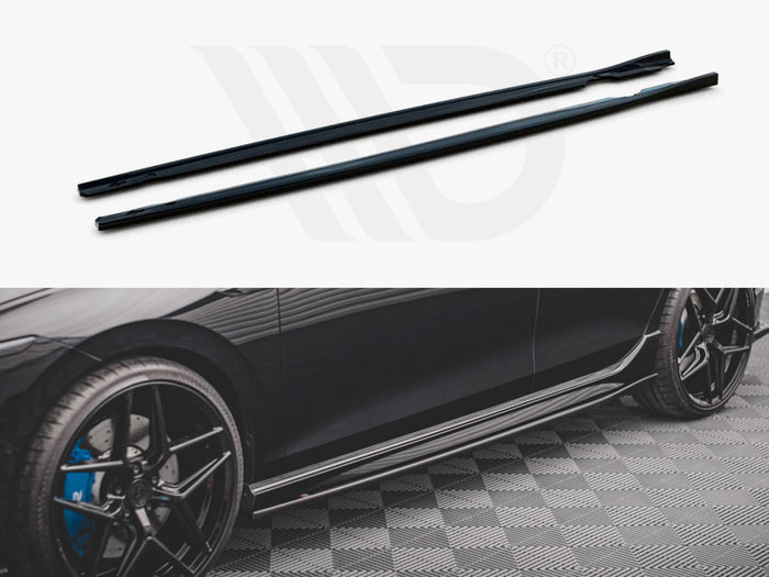 VW Golf R MK8 (2020-) Side Skirts Diffusers V.2 - Maxton Design