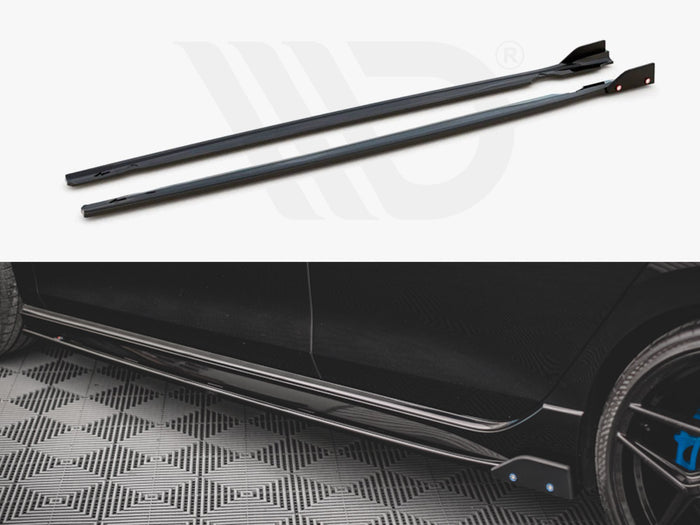 VW Golf R MK8 (2020-) Side Skirts Diffusers V.2 - Maxton Design