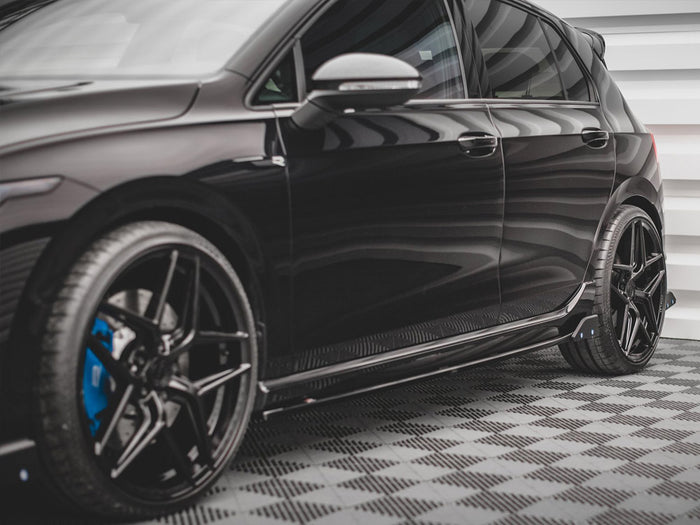 VW Golf R MK8 (2020-) Side Skirts Diffusers V.2 - Maxton Design