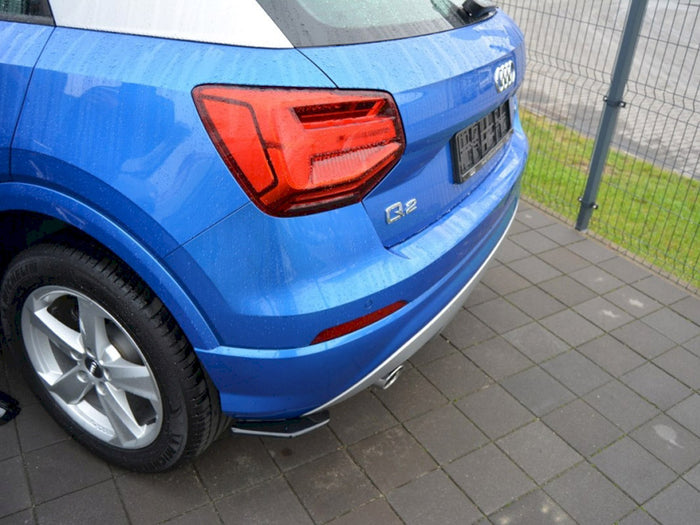 Audi Q2 MK1 Sport 2016 - Onwards Rear Side Splitters - Maxton Design
