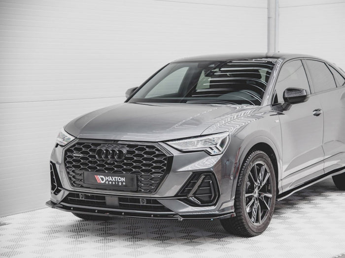 Audi Q3 Sportback S-line (2019-) Front Splitter V2 - Maxton Design