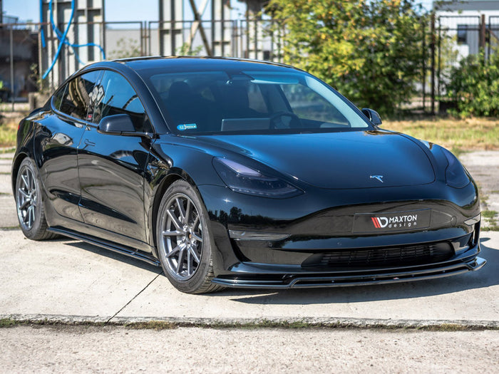 Tesla Model 3 (2017-) Front Splitter V.2 - Maxton Design