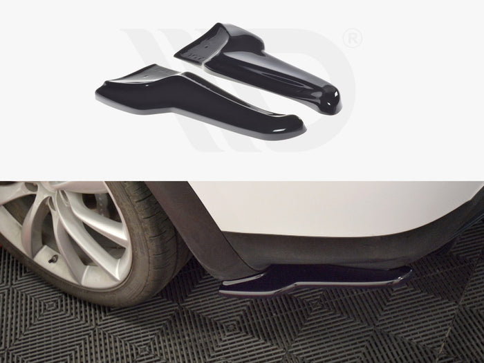 Tesla Model X (2015-) Rear Side Splitters V.2 - Maxton Design