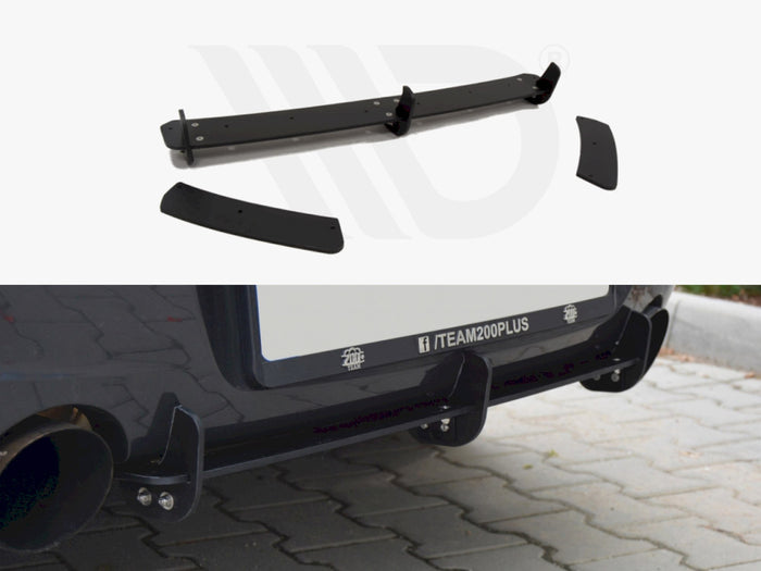 BMW 1 F20/F21 M-power Rear Diffuser & (Preface) Rear Side Splitters - Maxton Design
