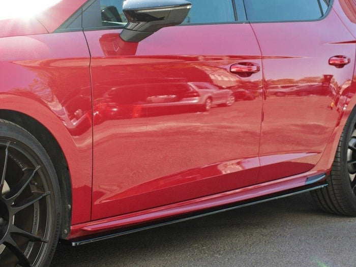 Seat Leon MK 3.5 Cupra Side Skirts Diffusers V.2 - Maxton Design