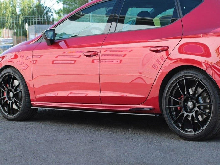 Seat Leon MK 3.5 Cupra Side Skirts Diffusers V.2 - Maxton Design