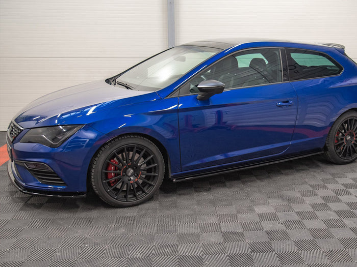 Seat Leon Cupra/ FR SC MK3/ MK3 Facelift (2013-2019) Side Skirts Splitters - Maxton Design