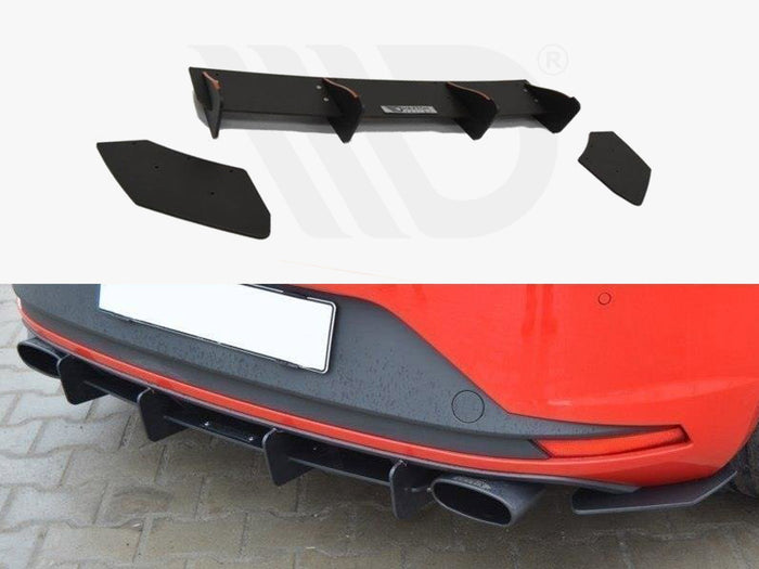 Seat Leon III Cupra Rear Diffuser & Rear Side Splitters - Maxton Design