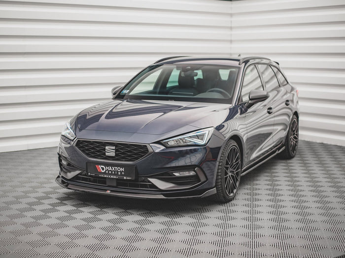 Seat Leon FR MK4 (2020-) Front Splitter V3 - Maxton Design