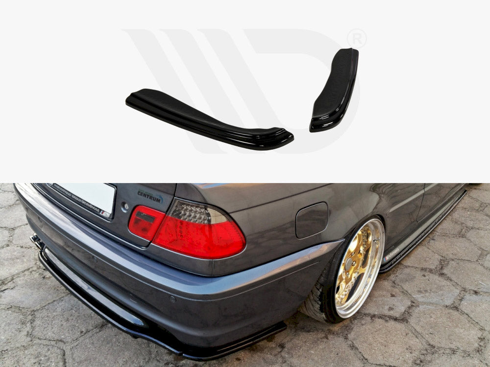 REAR SIDE SPLITTERS for BMW 3 E46 MPACK COUPE