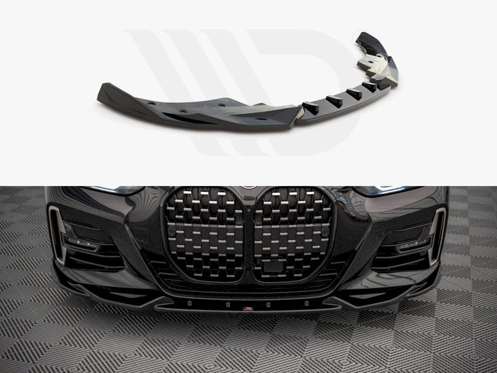 BMW 4 M-pack G22 (2020-) Front Splitter V.2 - Maxton Design