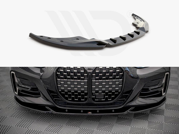 BMW 4 M-pack G22 (2020-) Front Splitter V.4 - Maxton Design