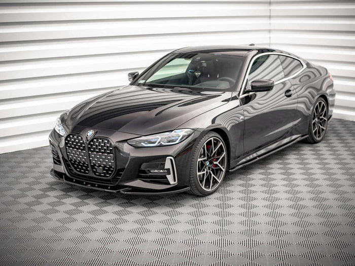 BMW 4 M-pack G22 (2020-) Front Splitter V.4 - Maxton Design