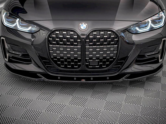 BMW 4 M-pack G22 (2020-) Front Splitter V.4 - Maxton Design