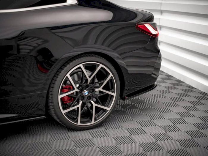 BMW 4 M-pack G22 (2020-) Rear Side Splitters V.1 - Maxton Design