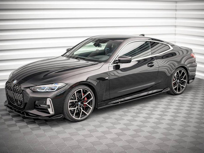 BMW 4 M-pack G22 (2020-) Side Skirts Diffusers V.2 - Maxton Design