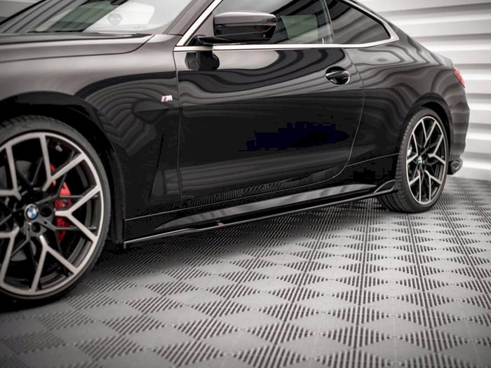 BMW 4 M-pack G22 (2020-) Side Skirts Diffusers V.2 - Maxton Design